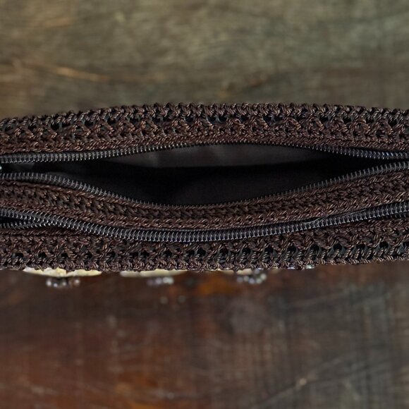 Coconut Shell Beaded Clutch / Wristlet Strap - Picture 3 of 6